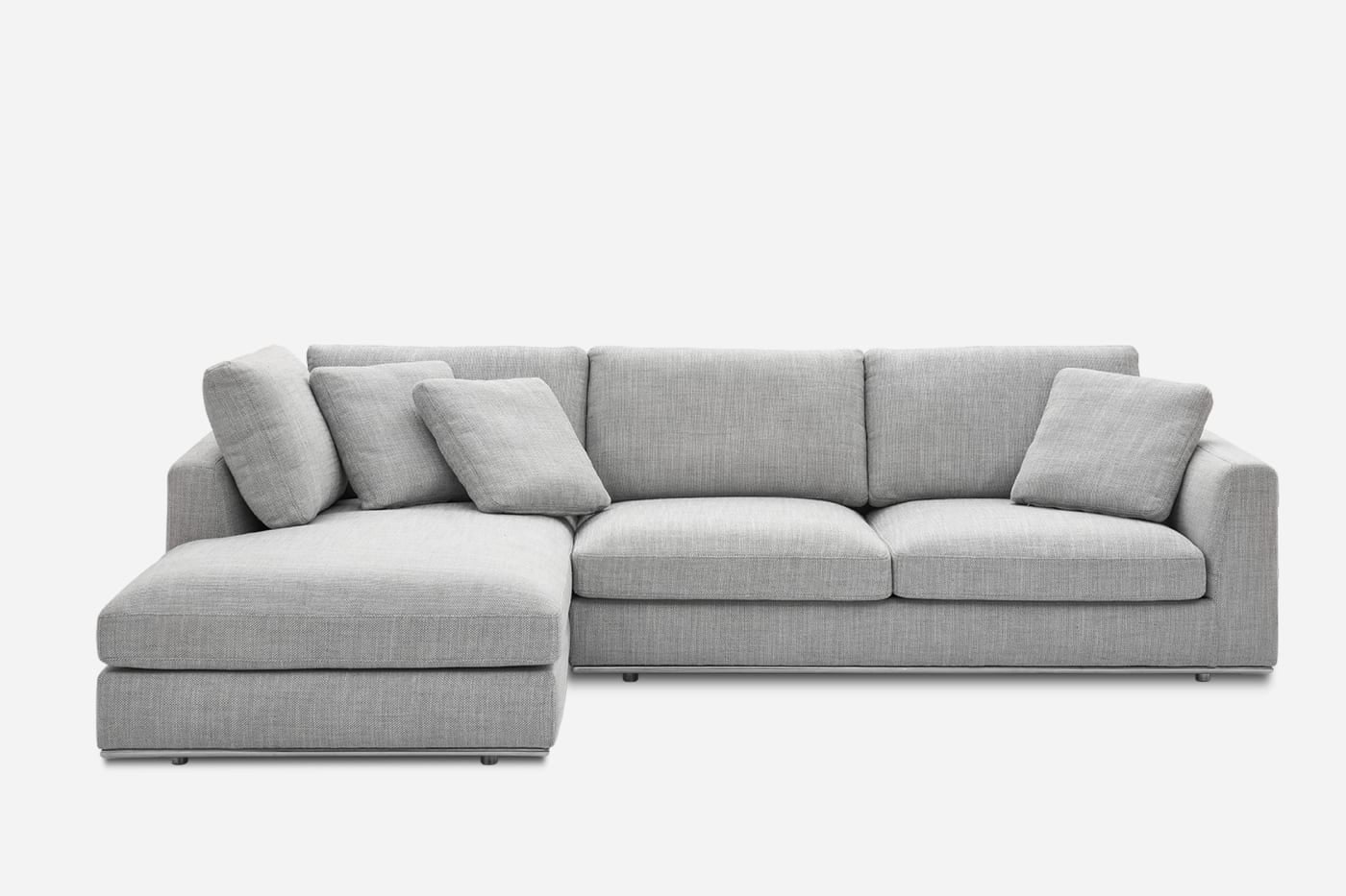 LUCTREE Sectional Sofa 4 Seat for Living Room, Reception Room, Apartment